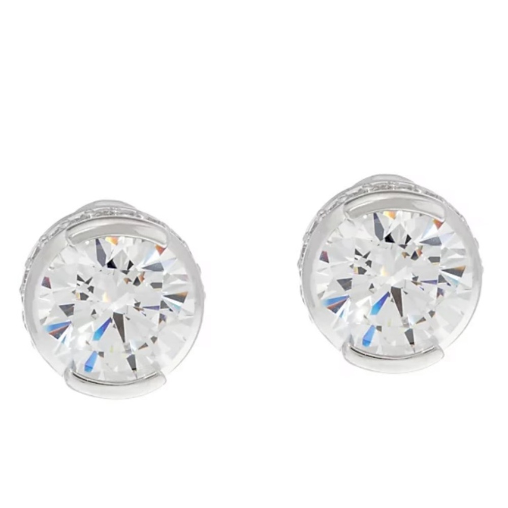 TOVA for Diamonique 8.40 cttw Stud Earrings, Sterling